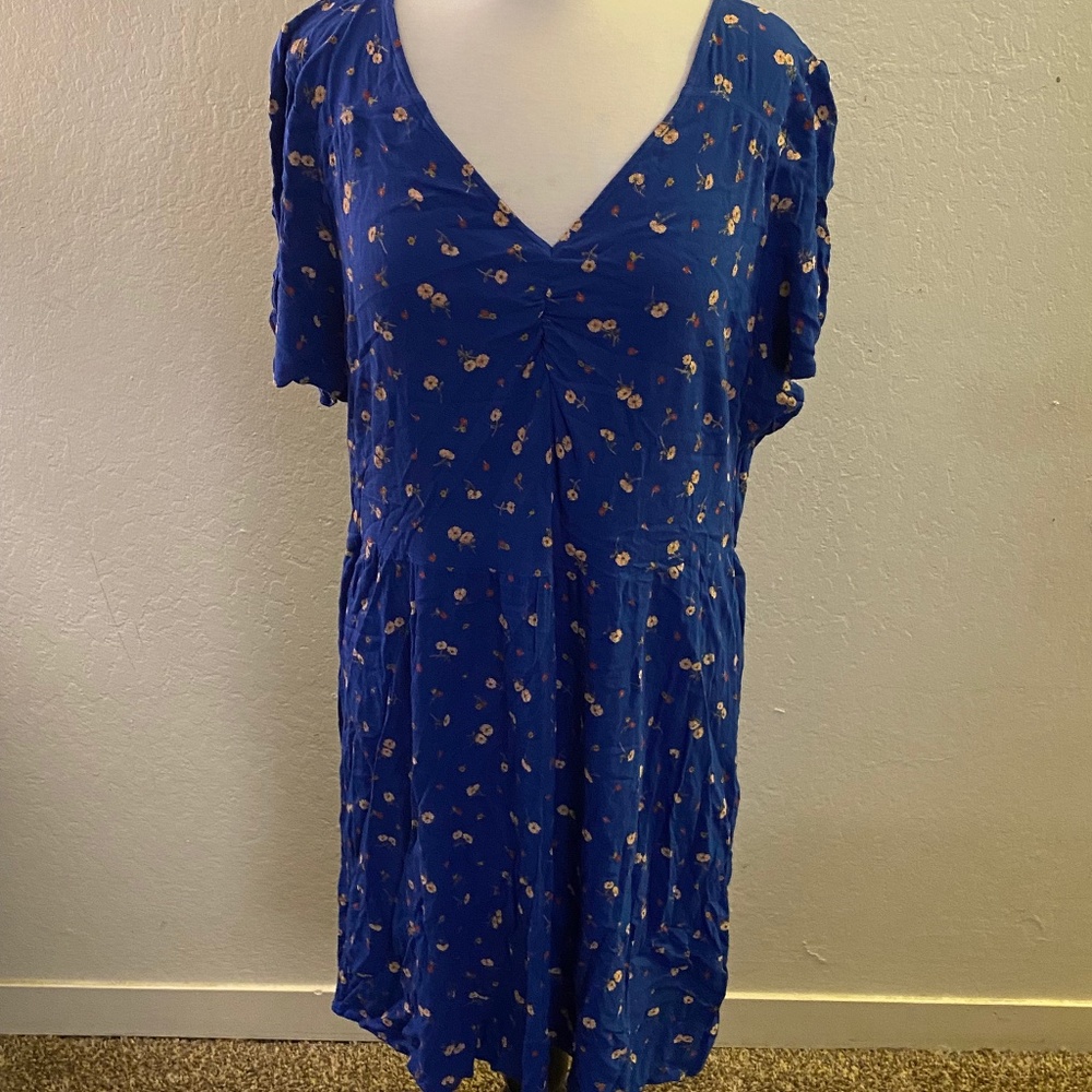 American Eagle Blue Floral Mini Dress